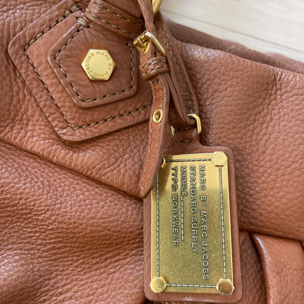 Gigantic Marc Joacobs Cognac Leather Tote Bag